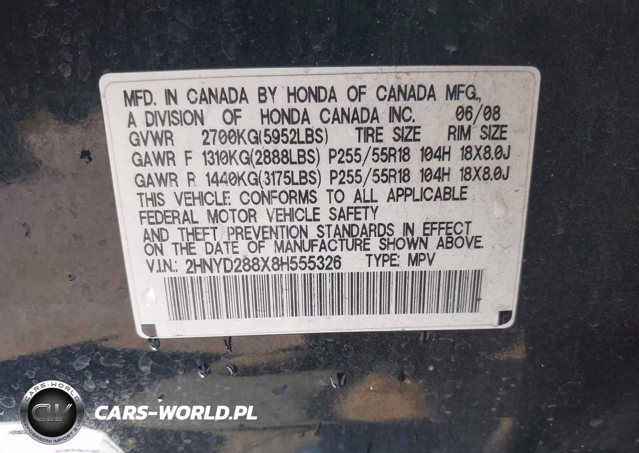 2008 Acura Mdx Sport Package VIN:2HNYD288X8H555326 - 9