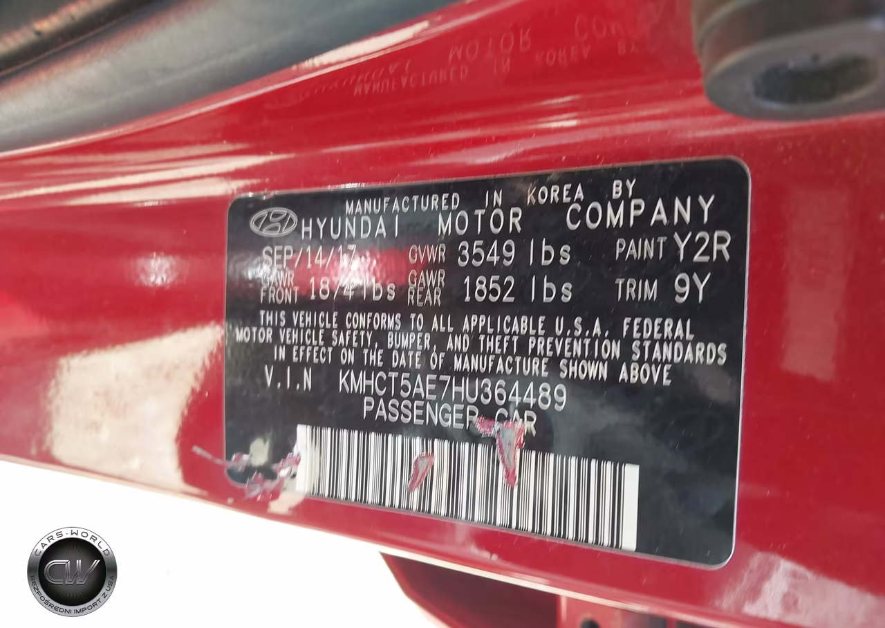 2017 Hyundai Accent Se VIN:KMHCT5AE7HU364489 - 9