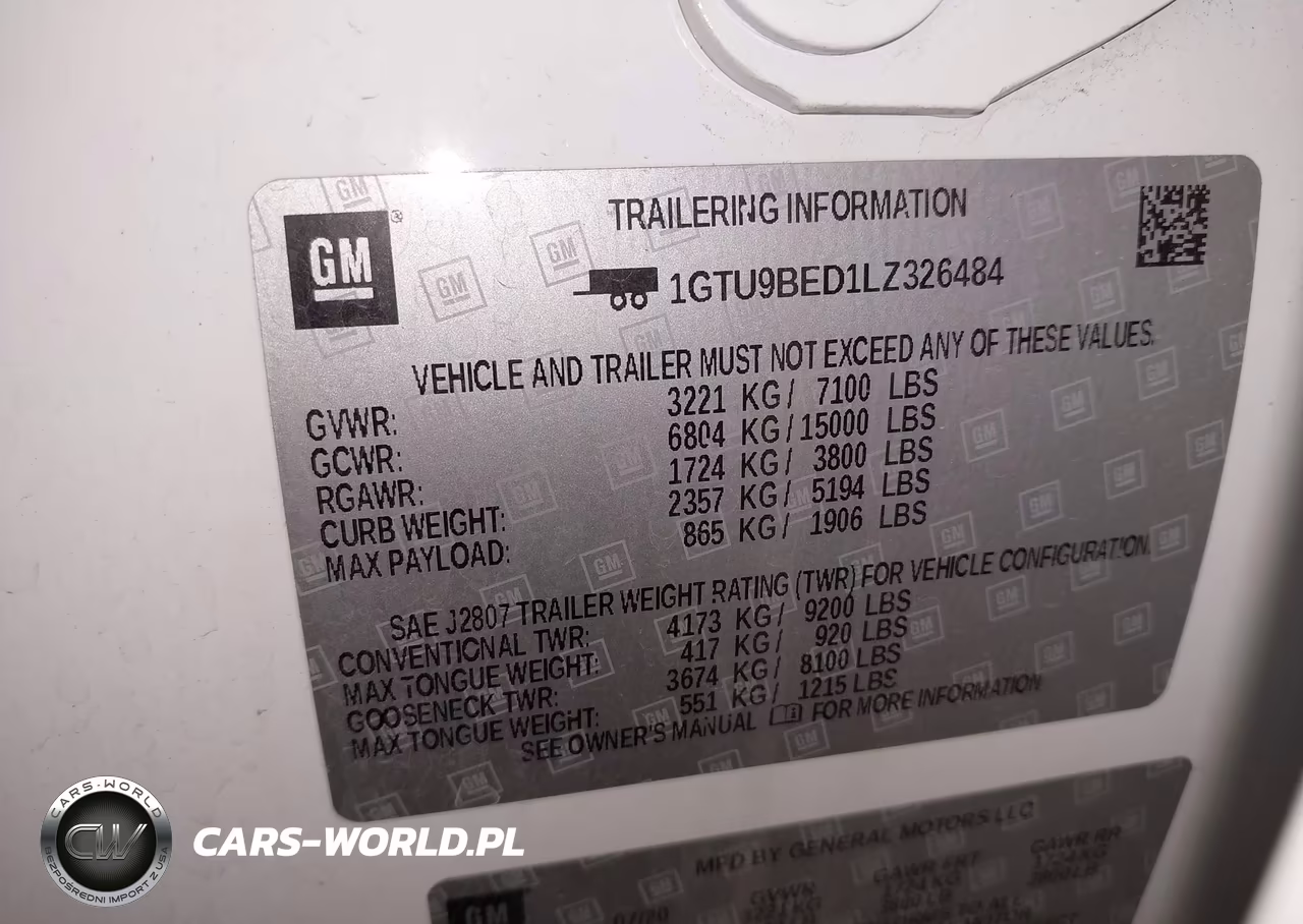2020 GMC Sierra 1500 4Wd Short Box Sle VIN:1GTU9BED1LZ326484 - 9