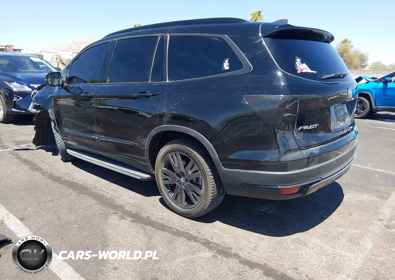 2021 Honda Pilot Awd Black Edition VIN:5FNYF6H74MB085597 - 3