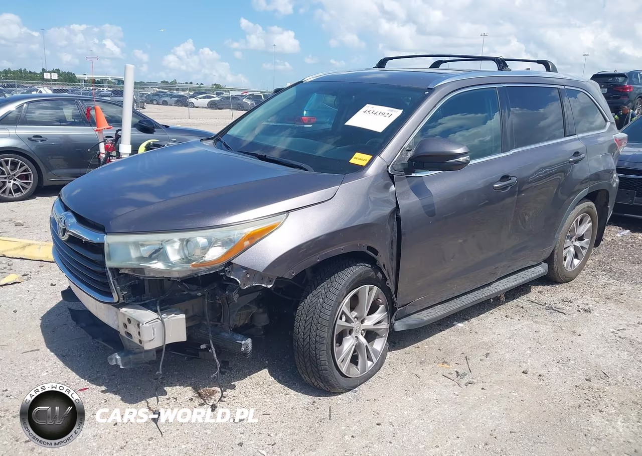 2015 Toyota Highlander Xle V6 VIN:5TDJKRFH5FS208574 - 2