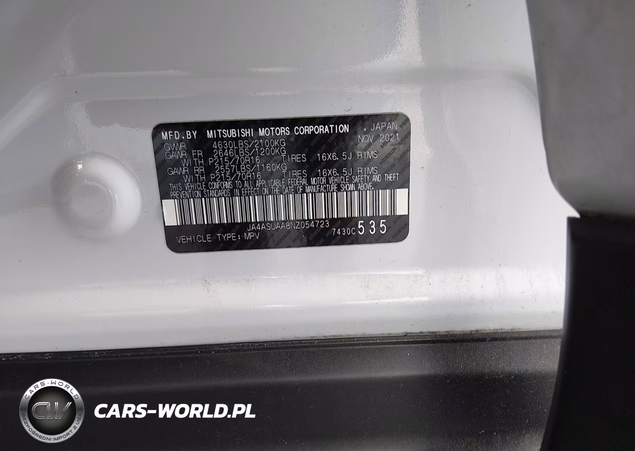 2022 Mitsubishi Eclipse Cross Es VIN:JA4ASUAA8NZ054723 - 9