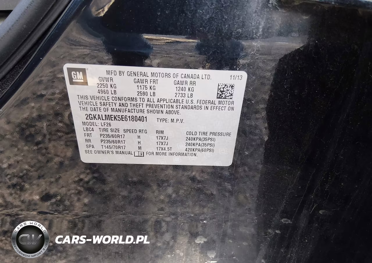 2014 GMC Terrain Sle-1 VIN:2GKALMEK5E6180401 - 9