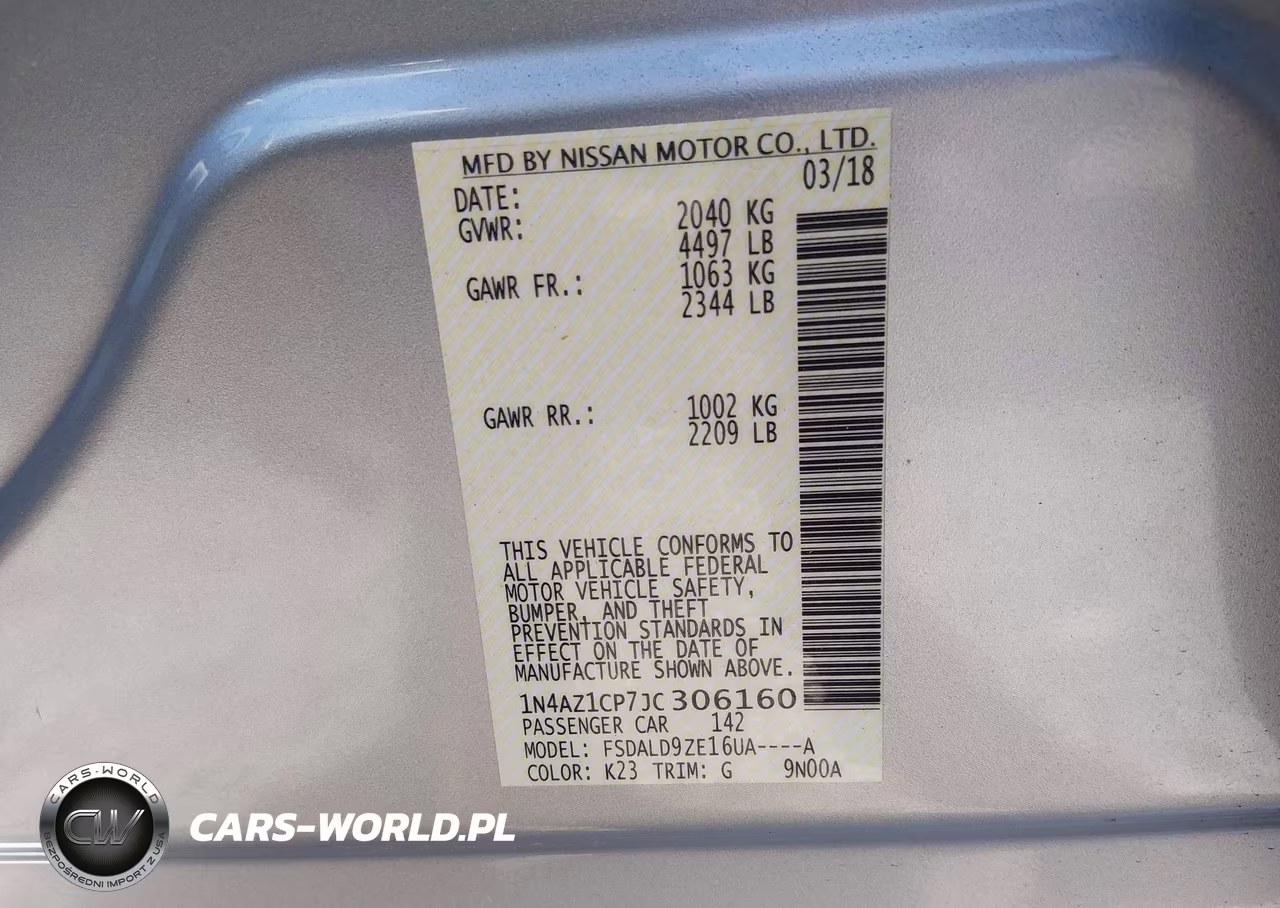 2018 Nissan Leaf Sv VIN:1N4AZ1CP7JC306160 - 9