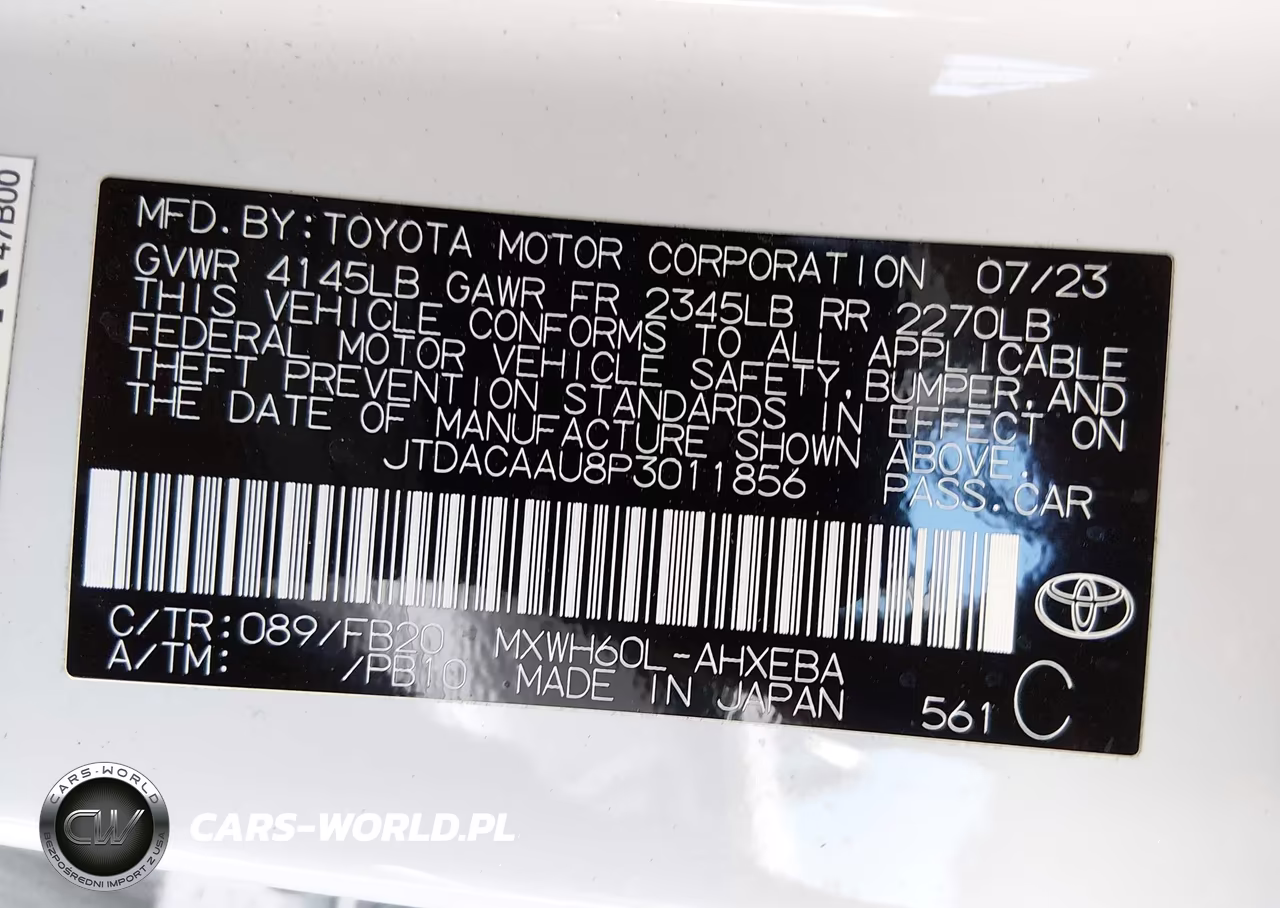 2023 Toyota Prius Le VIN:JTDACAAU8P3011856 - 9