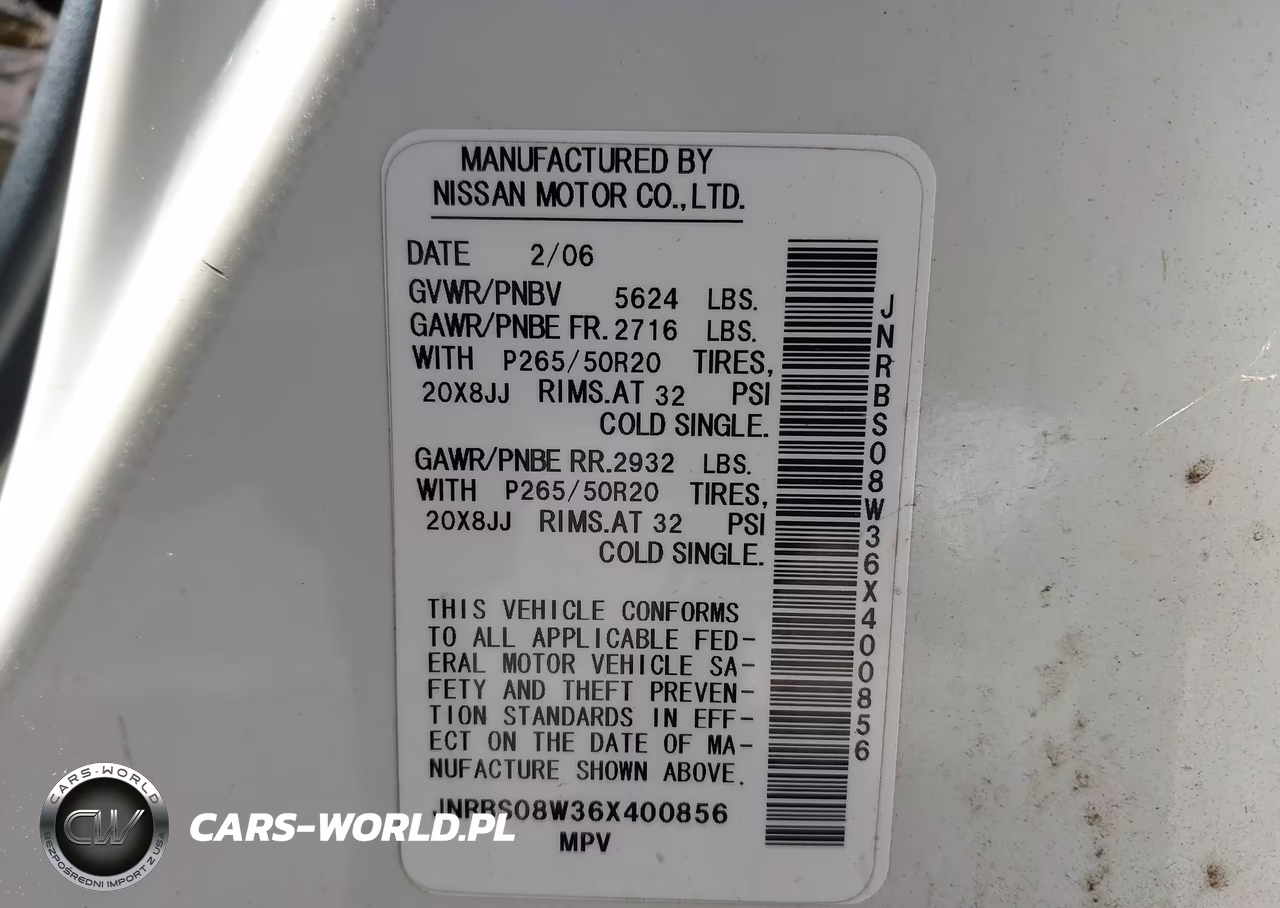 2006 Infiniti Fx45 VIN:JNRBS08W36X400856 - 9