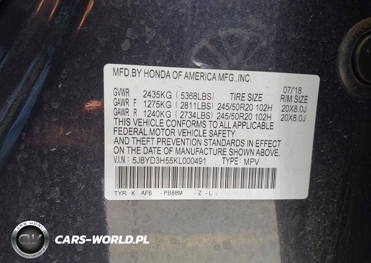 2019 Acura Mdx Tech Pkg VIN:5J8YD3H55KL000491 - 9
