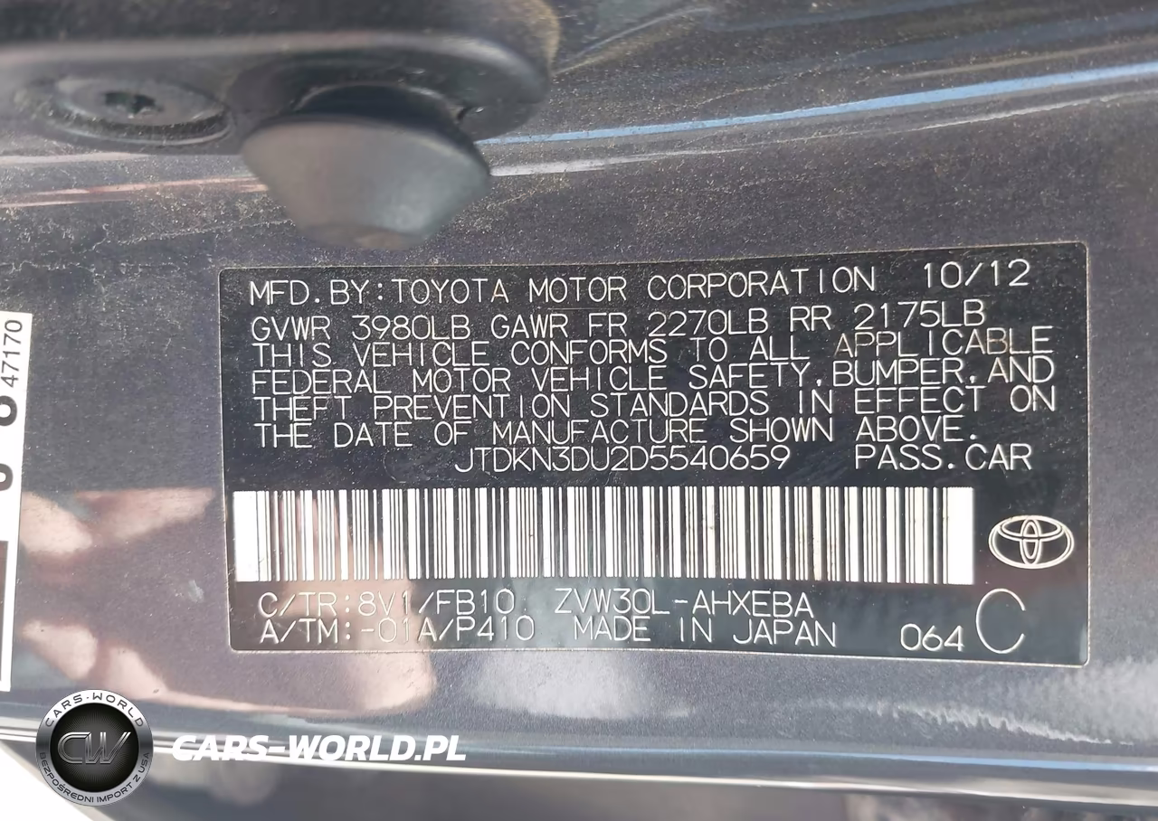 2013 Toyota Prius Five-Four-Three-Three Se-Two VIN:JTDKN3DU2D5540659 - 9