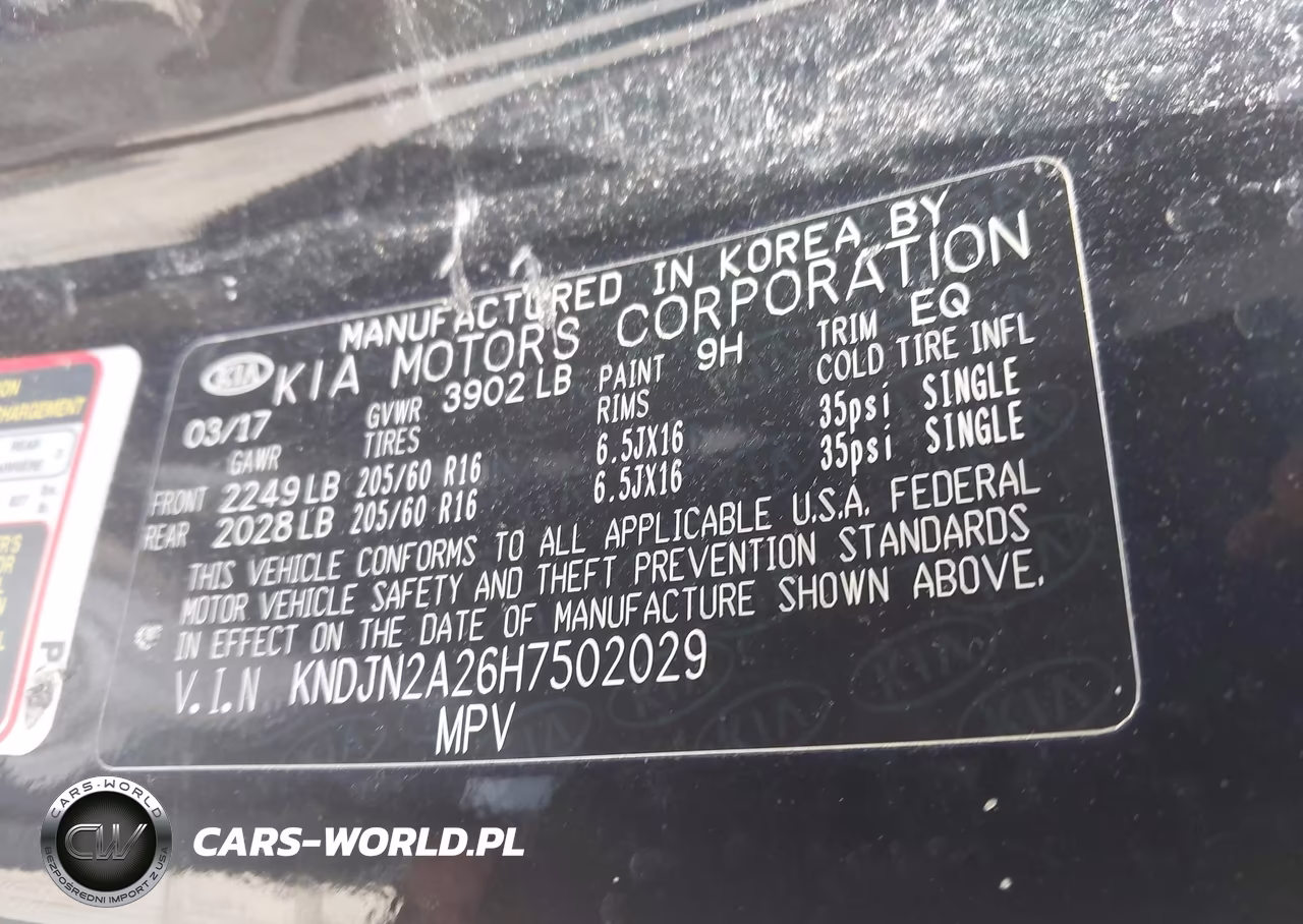 2017 Kia Soul VIN:KNDJN2A26H7502029 - 9