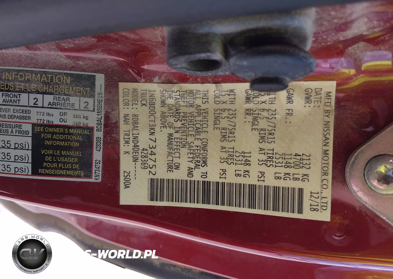2019 Nissan Frontier S VIN:1N6BD0CT3KN734752 - 9