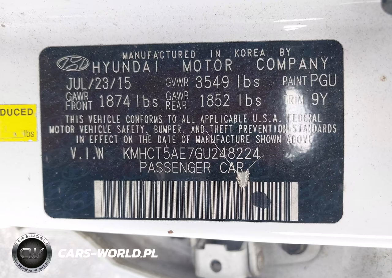 2016 Hyundai Accent Se VIN:KMHCT5AE7GU248224 - 9