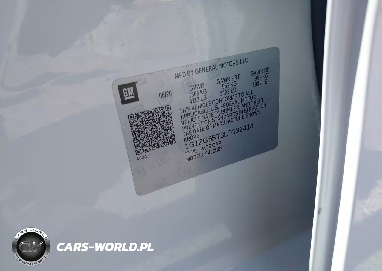 2020 Chevrolet Malibu Fwd Rs VIN:1G1ZG5ST3LF132414 - 9