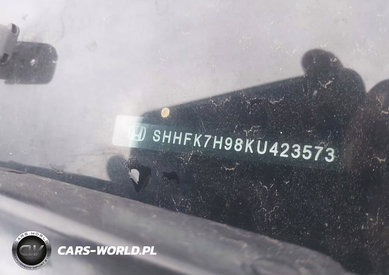 2019 Honda Civic Sport Touring VIN:SHHFK7H98KU423573 - 9