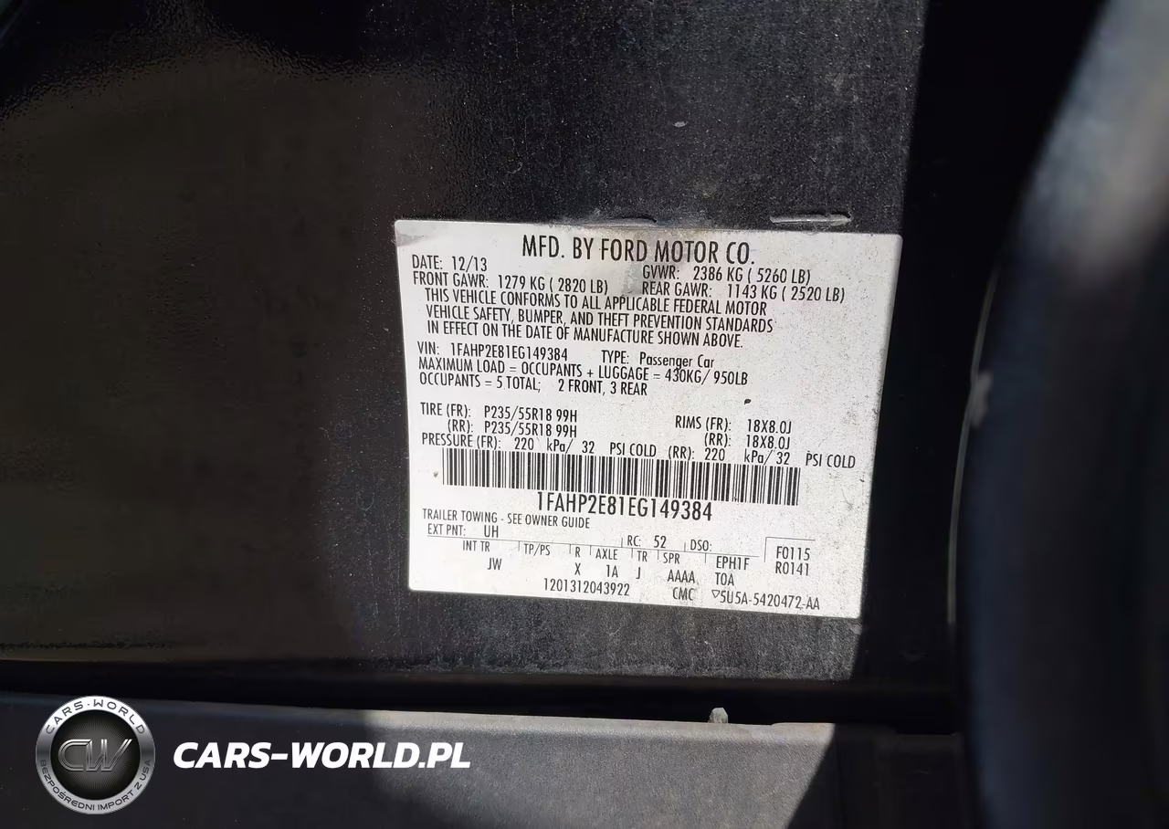 2014 Ford Taurus Sel VIN:1FAHP2E81EG149384 - 9