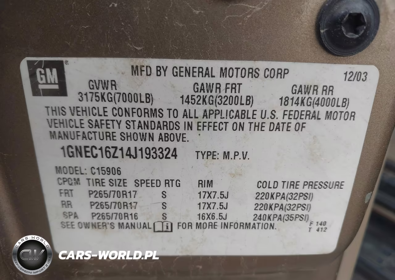 2004 Chevrolet Suburban 1500 Lt VIN:1GNEC16Z14J193324 - 9