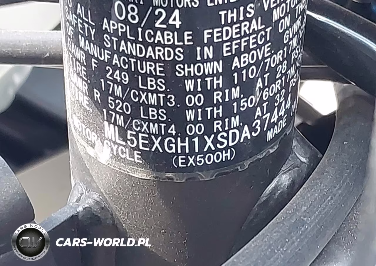 2025 Kawasaki Ex500 H VIN:ML5EXGH1XSDA37444 - 10