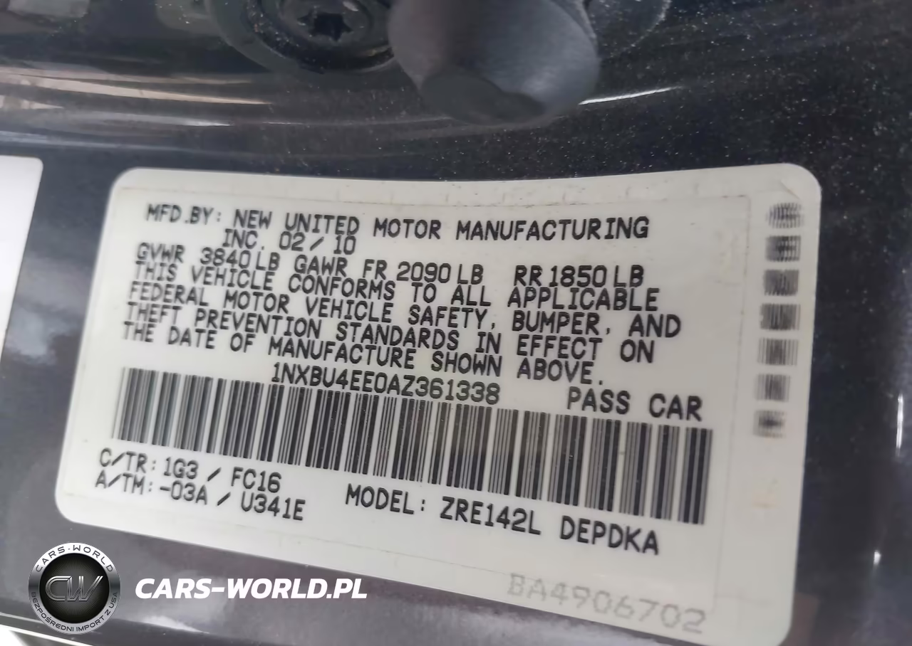 2010 Toyota Corolla Le VIN:1NXBU4EE0AZ361338 - 9