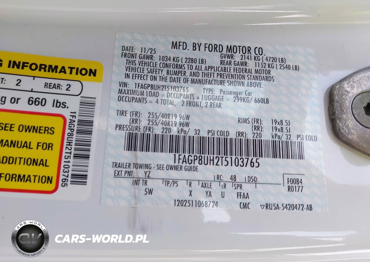 2026 Ford Mustang Ecoboost Premium VIN:1FAGP8UH2T5103765 - 9
