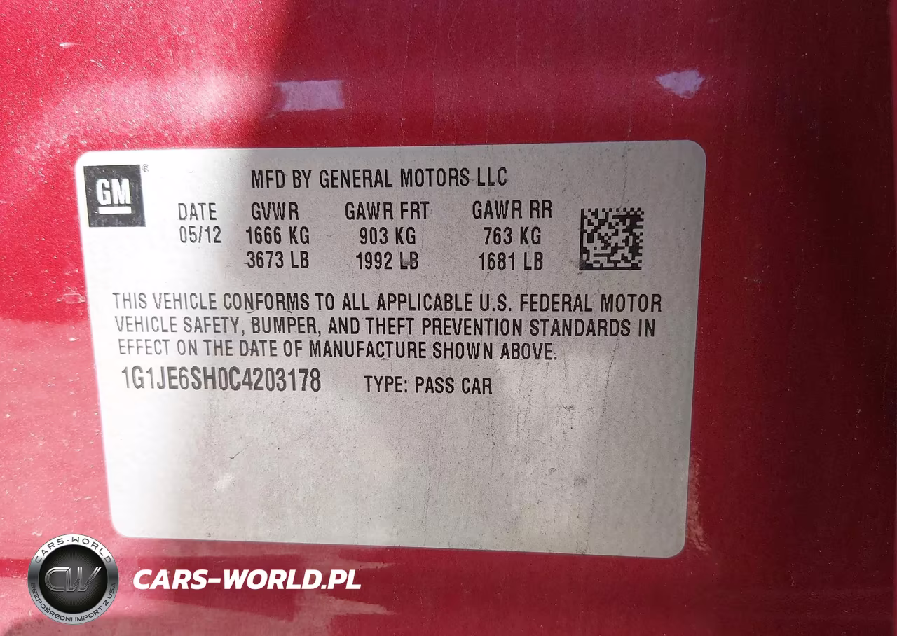 2012 Chevrolet Sonic 2Lz VIN:1G1JE6SH0C4203178 - 9