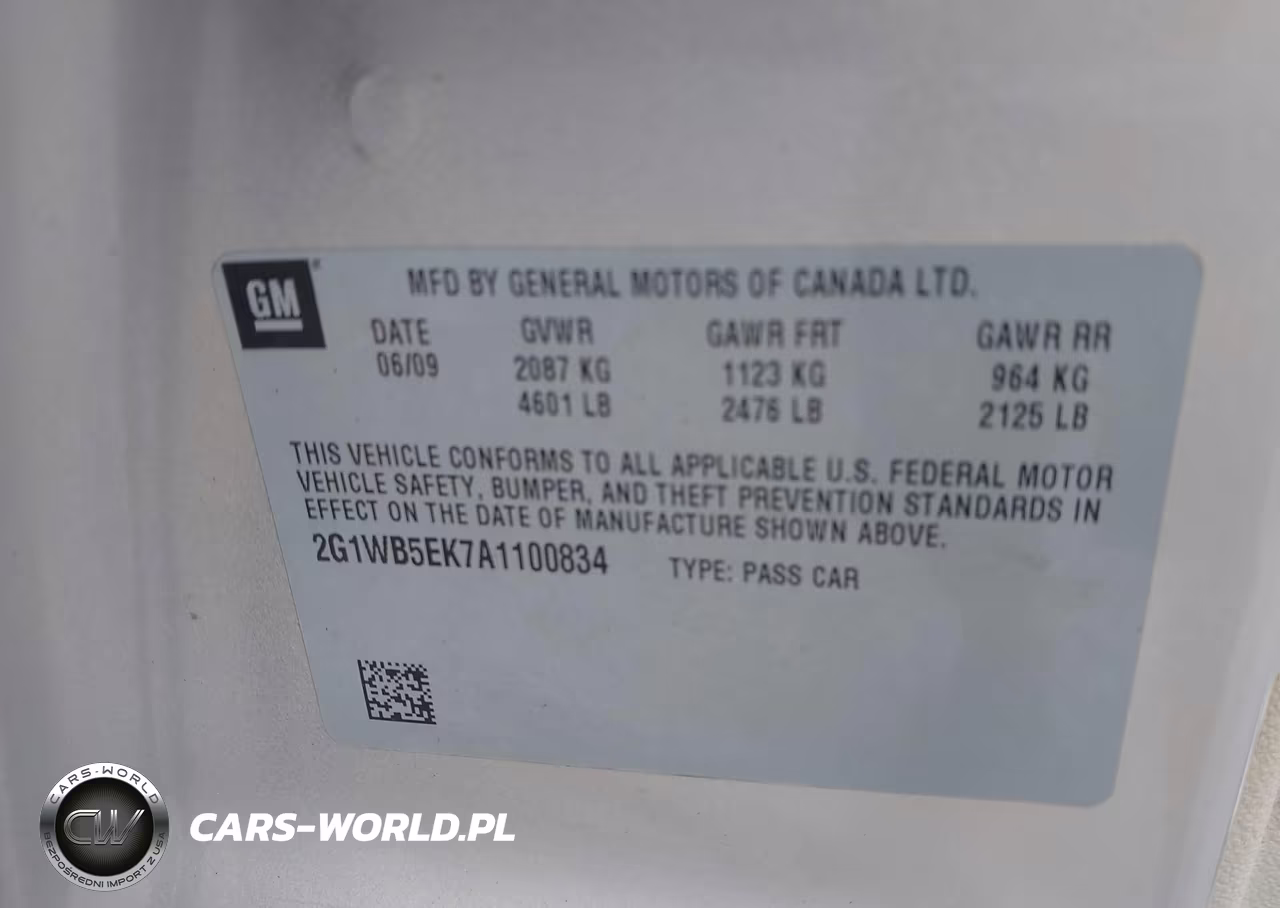 2010 Chevrolet Impala Lt VIN:2G1WB5EK7A1100834 - 9