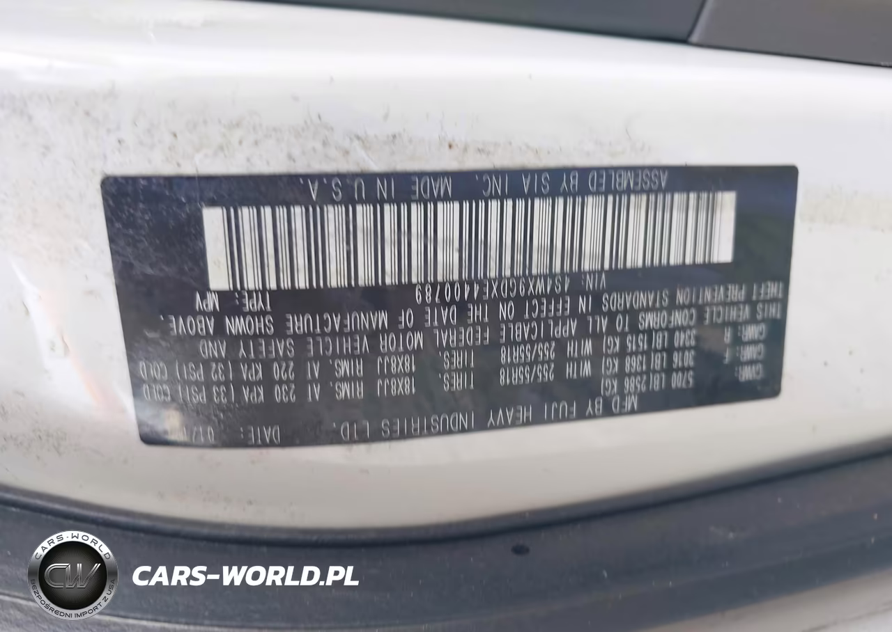 2014 Subaru Tribeca 3.6R Limited VIN:4S4WX9GDXE4400789 - 9