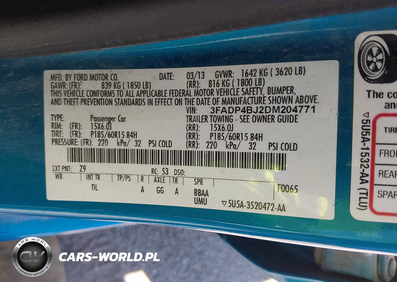 2013 Ford Fiesta Se VIN:3FADP4BJ2DM204771 - 9