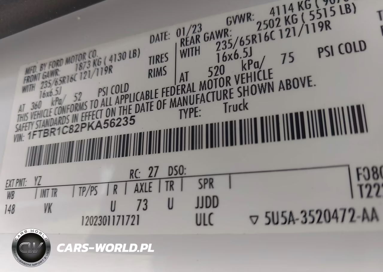 2023 Ford Transit-250 VIN:1FTBR1C82PKA56235 - 9