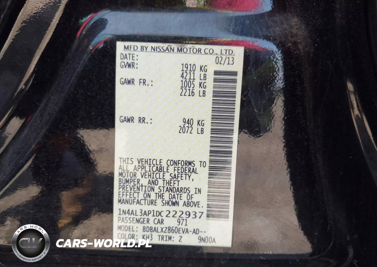 2013 Nissan Altima 2.5 Sl VIN:1N4AL3AP1DC222937 - 9