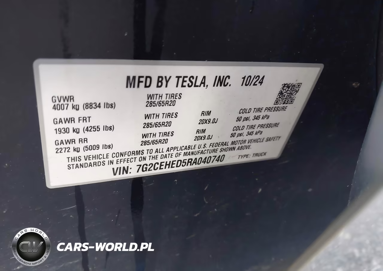 2024 Tesla Cybertruck All-Wheel Drive VIN:7G2CEHED5RA040740 - 9
