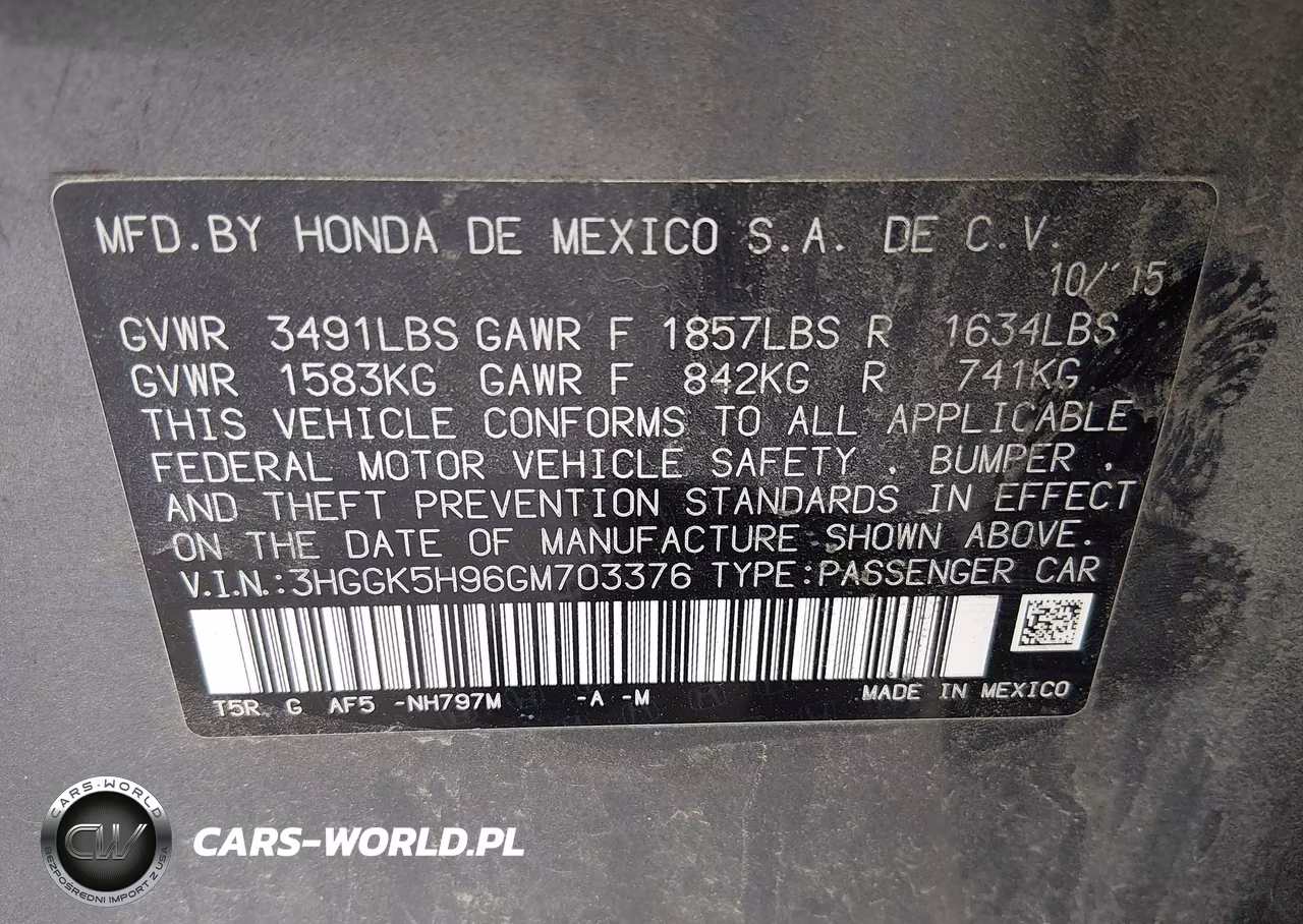 2016 Honda Fit Ex-L VIN:3HGGK5H96GM703376 - 9