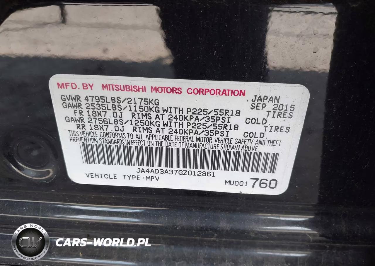 2016 Mitsubishi Outlander Se VIN:JA4AD3A37GZ012861 - 9