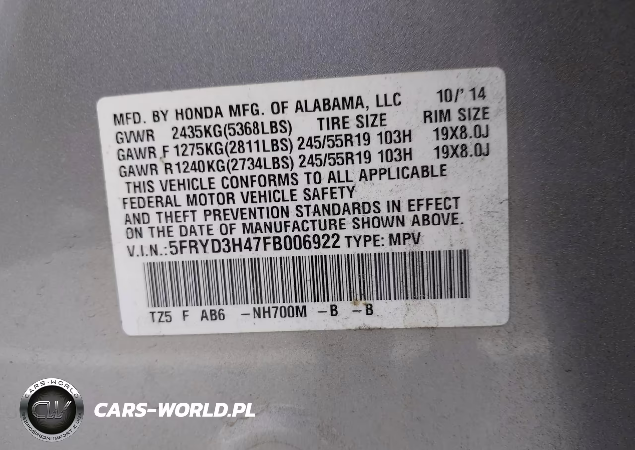 2015 Acura Mdx Technology Package VIN:5FRYD3H47FB006922 - 9