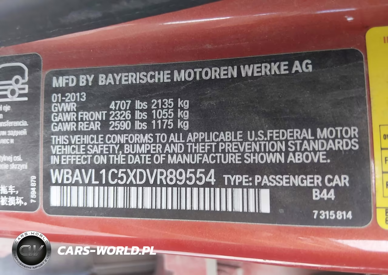 2013 BMW X1 xDrive28I VIN:WBAVL1C5XDVR89554 - 9