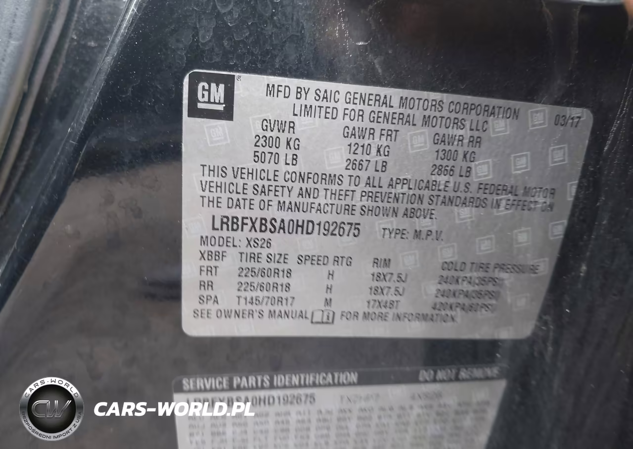 2017 Buick Envision Essence VIN:LRBFXBSA0HD192675 - 9