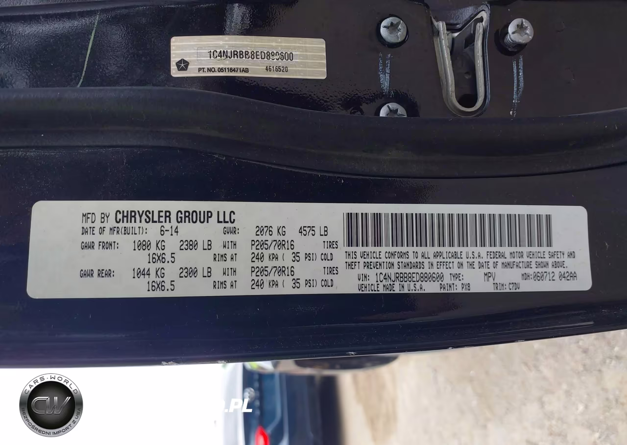 2014 Jeep Patriot Sport VIN:1C4NJRBB8ED880600 - 9