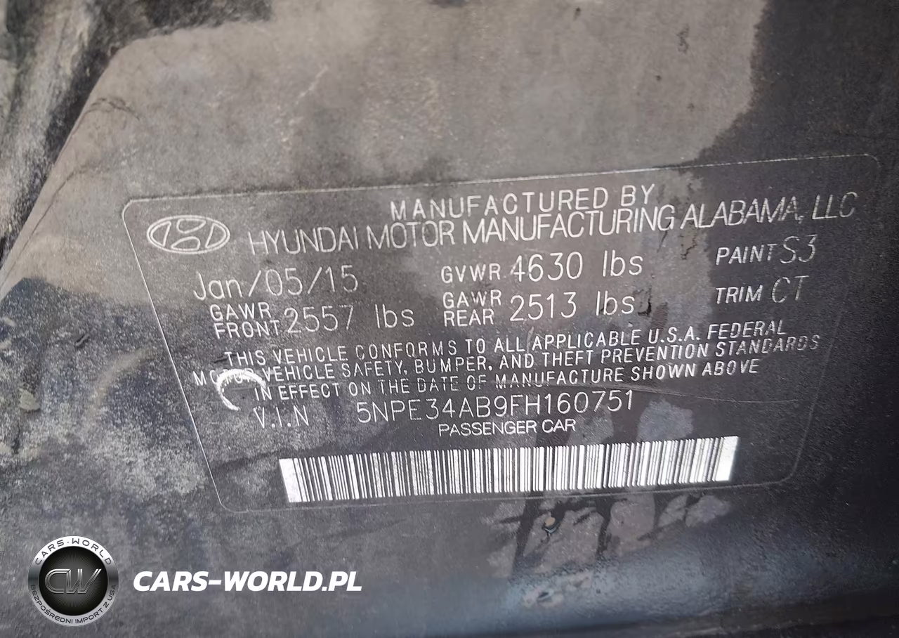 2015 Hyundai Sonata Limited 2.0T VIN:5NPE34AB9FH160751 - 9