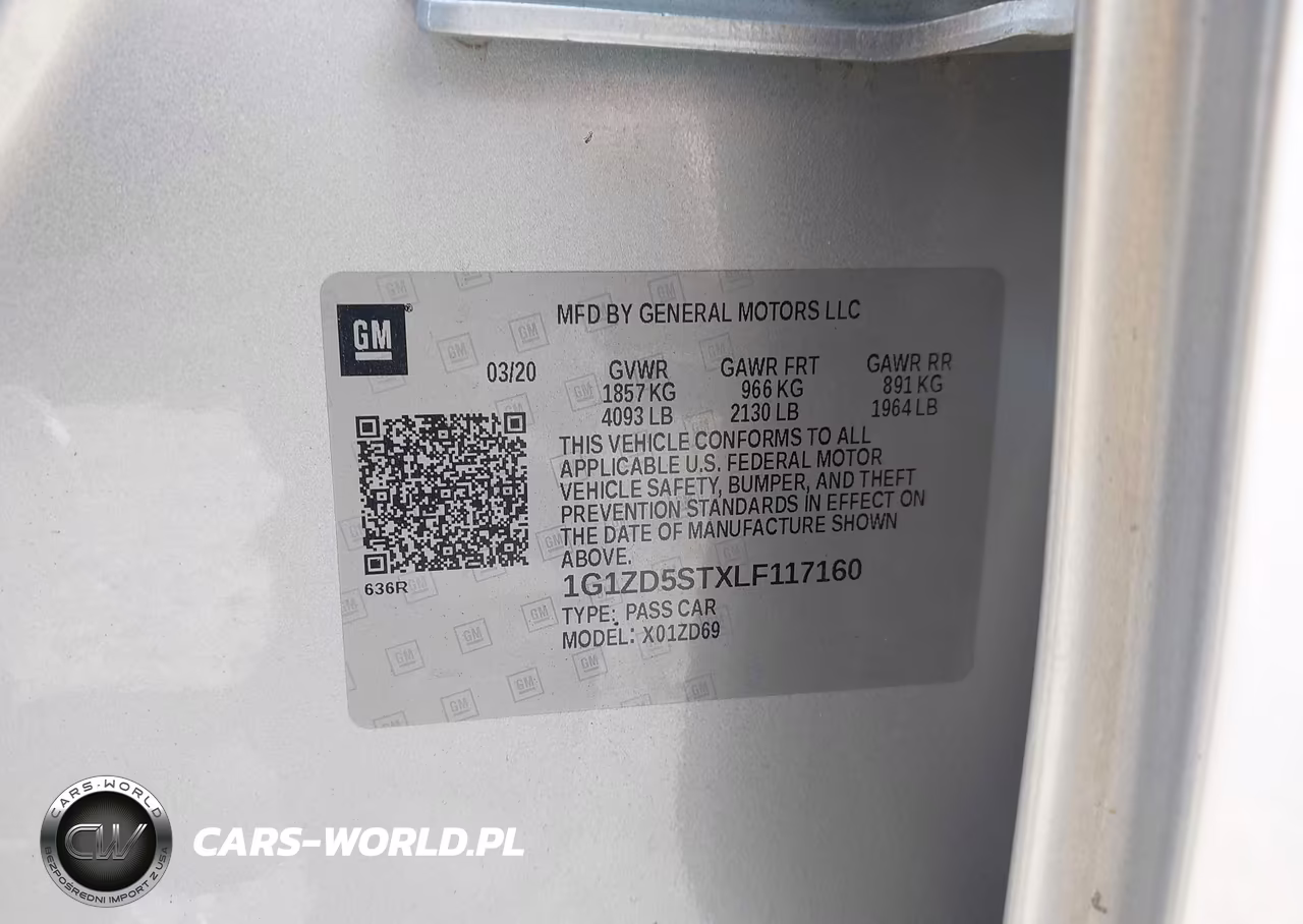 2020 Chevrolet Malibu Fwd Lt VIN:1G1ZD5STXLF117160 - 9