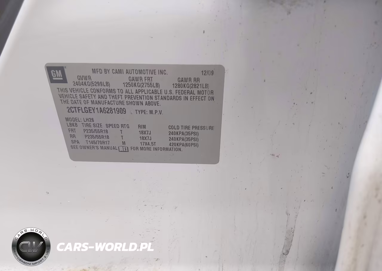 2010 GMC Terrain Slt-1 VIN:2CTFLGEY1A6281909 - 9