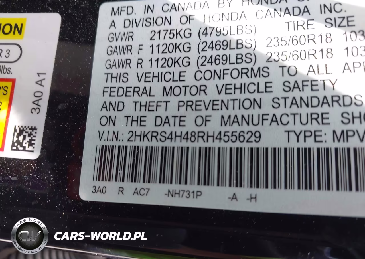 2024 Honda Cr-V Ex Awd VIN:2HKRS4H48RH455629 - 9