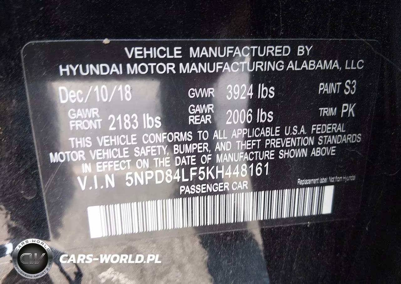 2019 Hyundai Elantra Sel VIN:5NPD84LF5KH448161 - 9