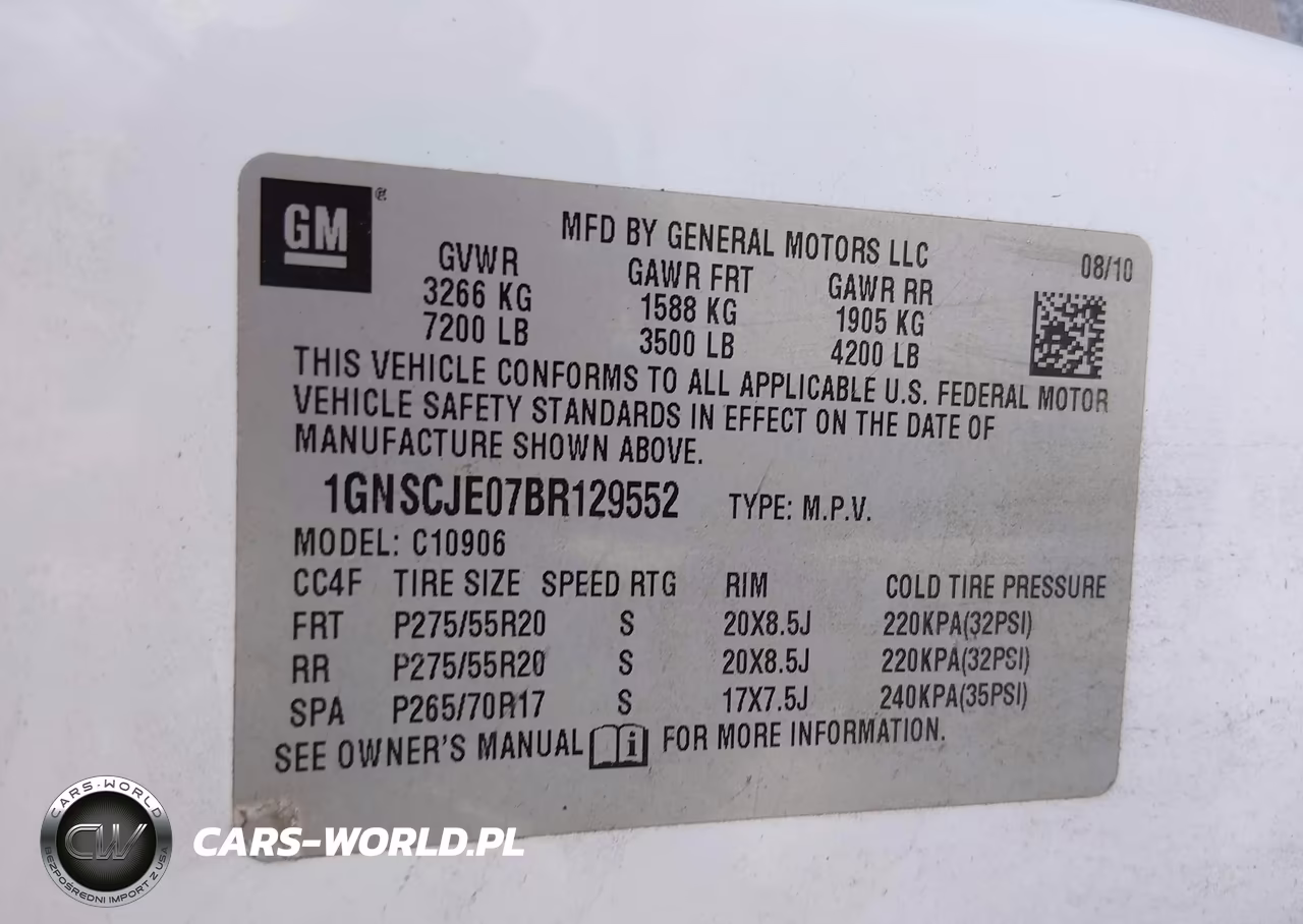 2011 Chevrolet Suburban 1500 Lt1 VIN:1GNSCJE07BR129552 - 9