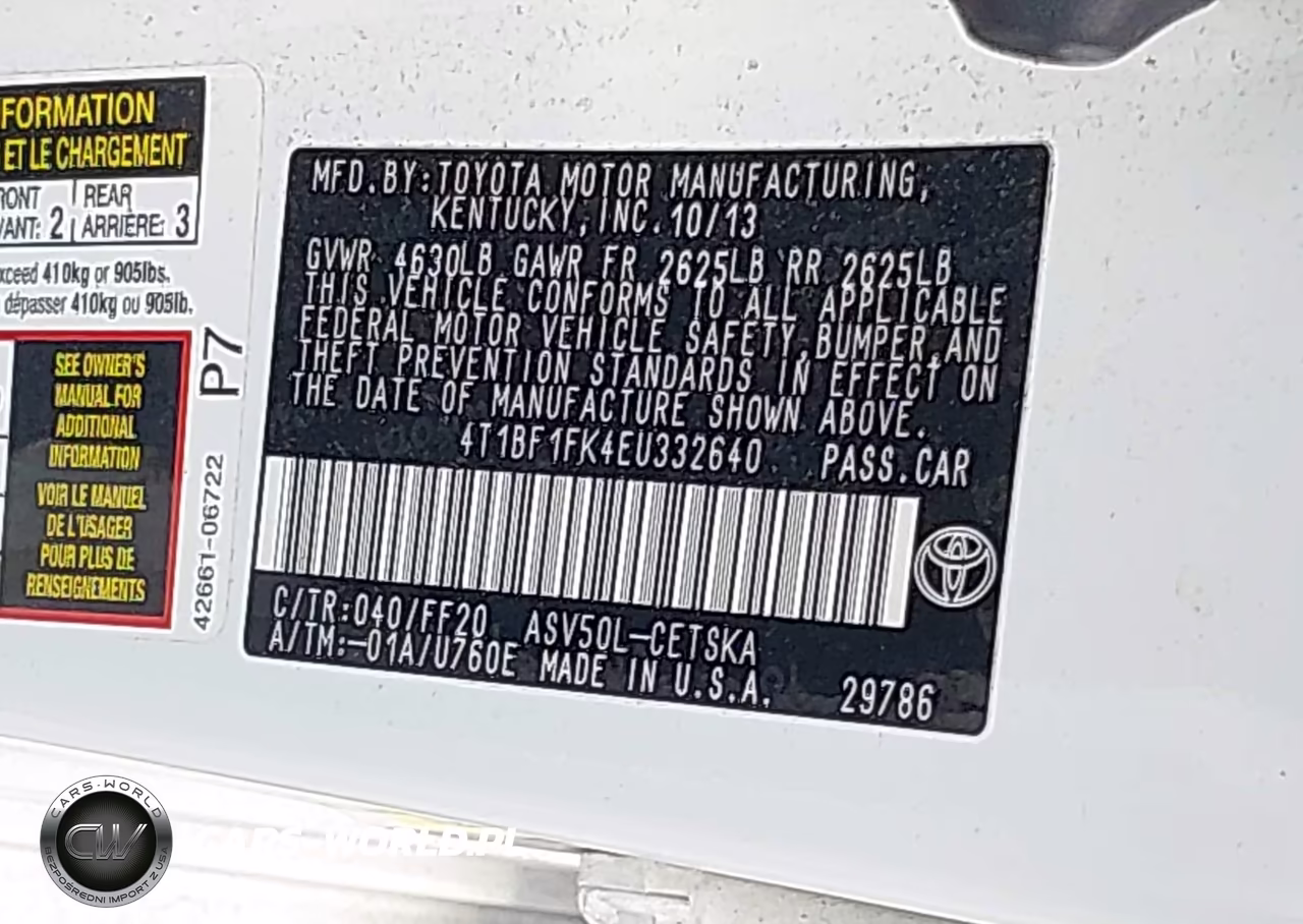 2014 Toyota Camry Se VIN:4T1BF1FK4EU332640 - 9