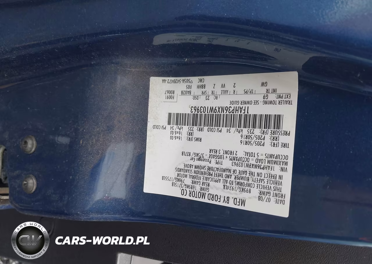 2009 Ford Focus Ses VIN:1FAHP36NX9W103963 - 9