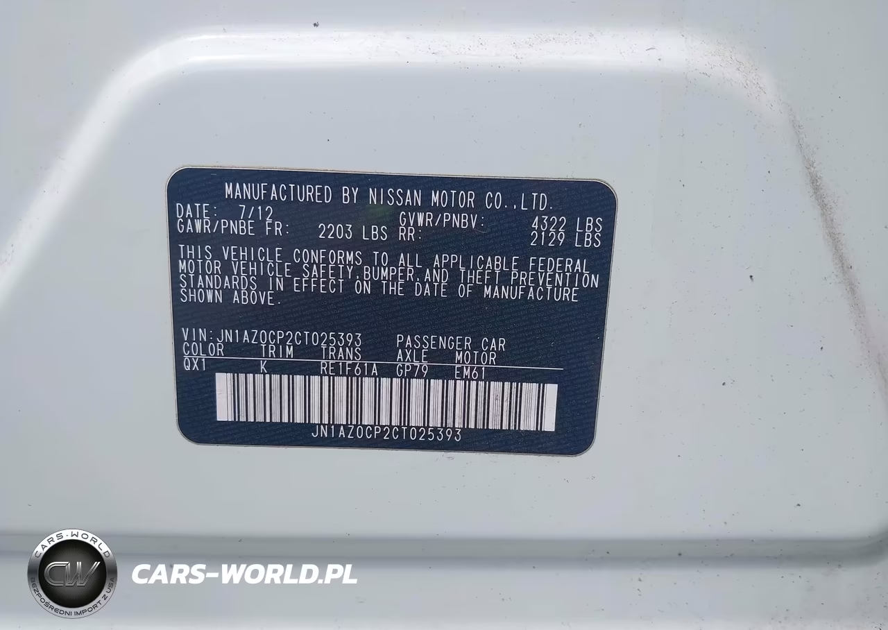 2012 Nissan Leaf Sl VIN:JN1AZ0CP2CT025393 - 9