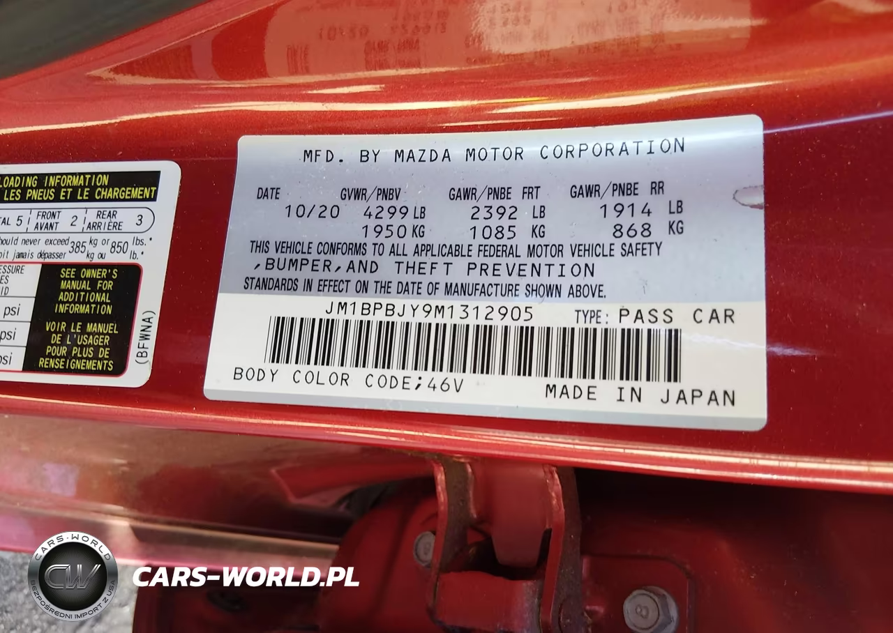 2021 Mazda Mazda3 2.5 Turbo VIN:JM1BPBJY9M1312905 - 9