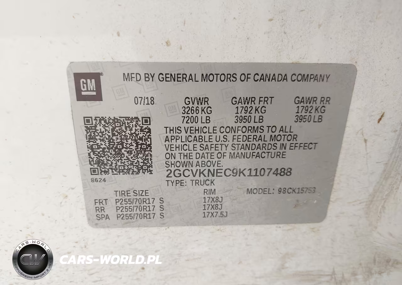 2019 Chevrolet Silverado 1500 Ld Wt VIN:2GCVKNEC9K1107488 - 9