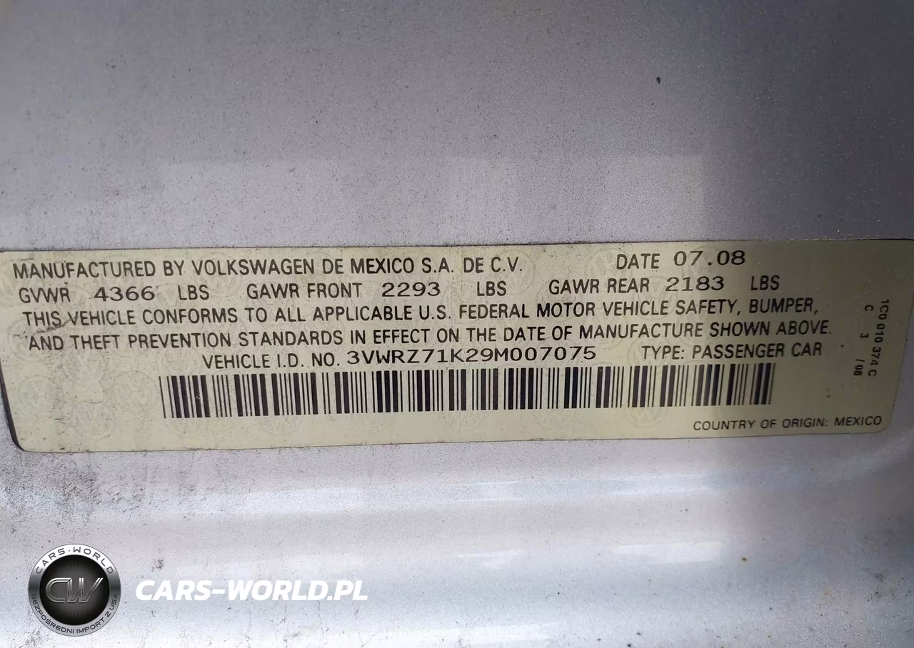 2009 Volkswagen Jetta Se-Sel VIN:3VWRZ71K29M007075 - 9