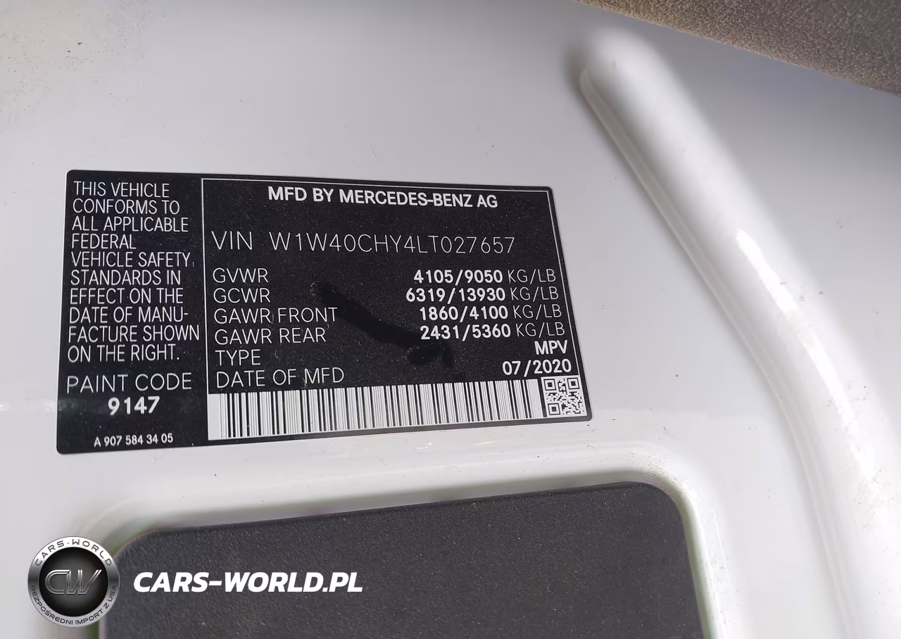 2020 Mercedes-Benz Sprinter 2500 High Roof I4 VIN:W1W40CHY4LT027657 - 9