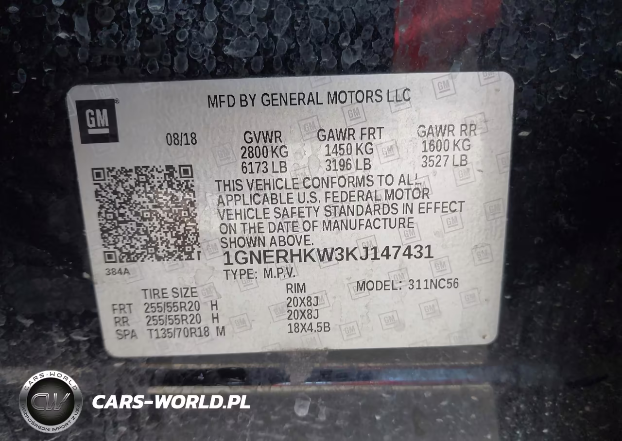 2019 Chevrolet Traverse 3Lt VIN:1GNERHKW3KJ147431 - 9
