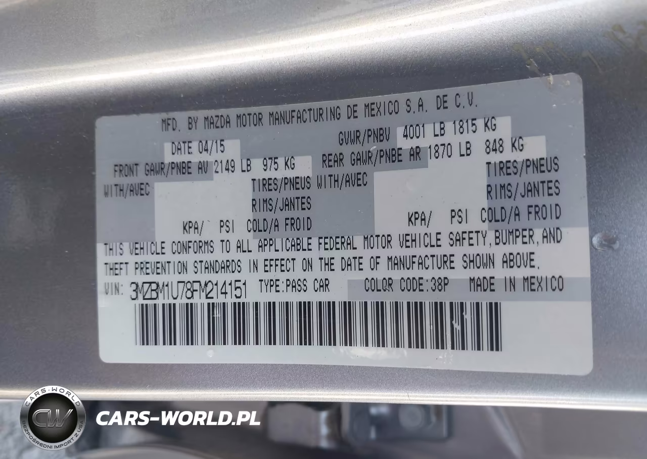 2015 Mazda Mazda3 VIN:3MZBM1U78FM214151 - 9